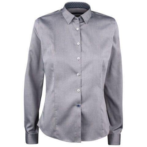 J.HARVEST & FROST RB122 TWILL CHEMISE FEMMES GRIS - TAILLE S