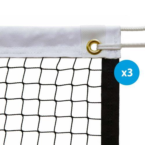 JEU DE 3 FILETS BADMINTON - HUCK - DRISSE Ø 5 MM AVEC ÂME KEVLAR