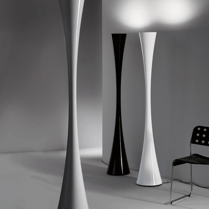 MARTINELLI LUCE BICONICA LAMPE SUR PIED LED 180 CM NOIR