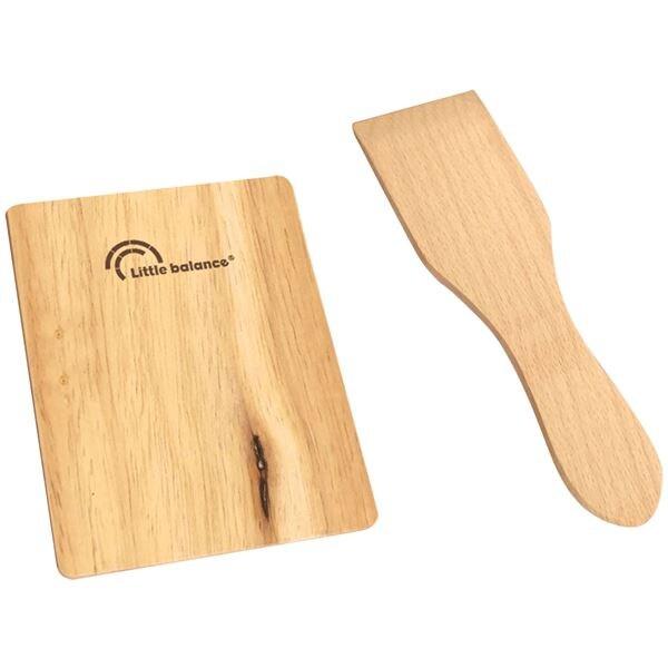 LITTLE BALANCE Set 4 spatules + 4 planchettes bois - beige 035-1199770_0