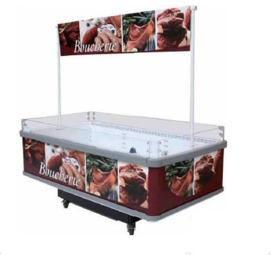 Location bac libre-service grande capacité - 653 litres - Idéal pour boucherie avec vitrine réfrigérée en froid positif ventilé_0