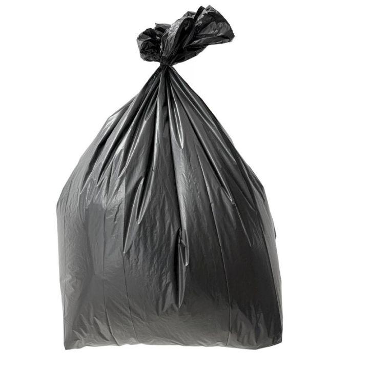 Lot de 100 sacs poubelle résistants 120 Litres en polyéthylène recyclé noir_0