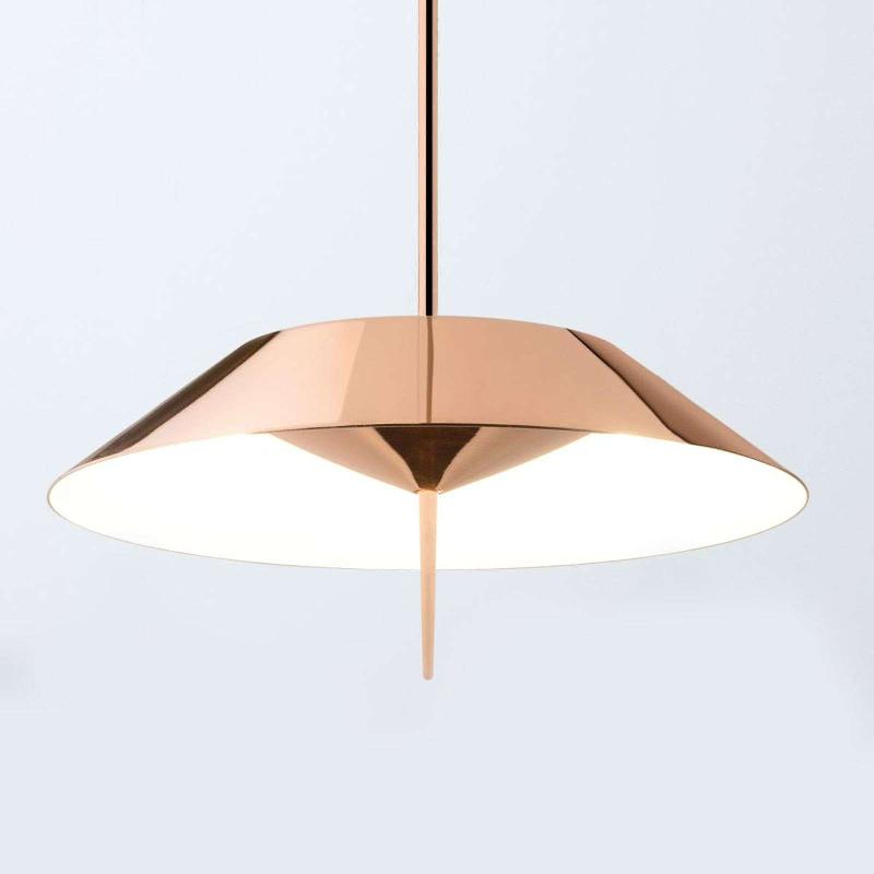 VIBIA MAYFAIR SUSPENSION LED À 1 LAMPE, CUIVRÉE
