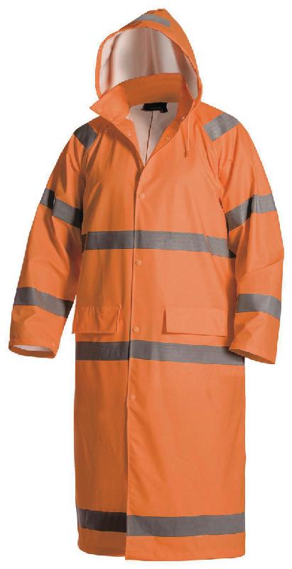 MANTEAU DE PLUIE HAUTE VISIBILITÉ NIVEAU 1 TAILLE M - MANUTAN COLLECTIVITÉS