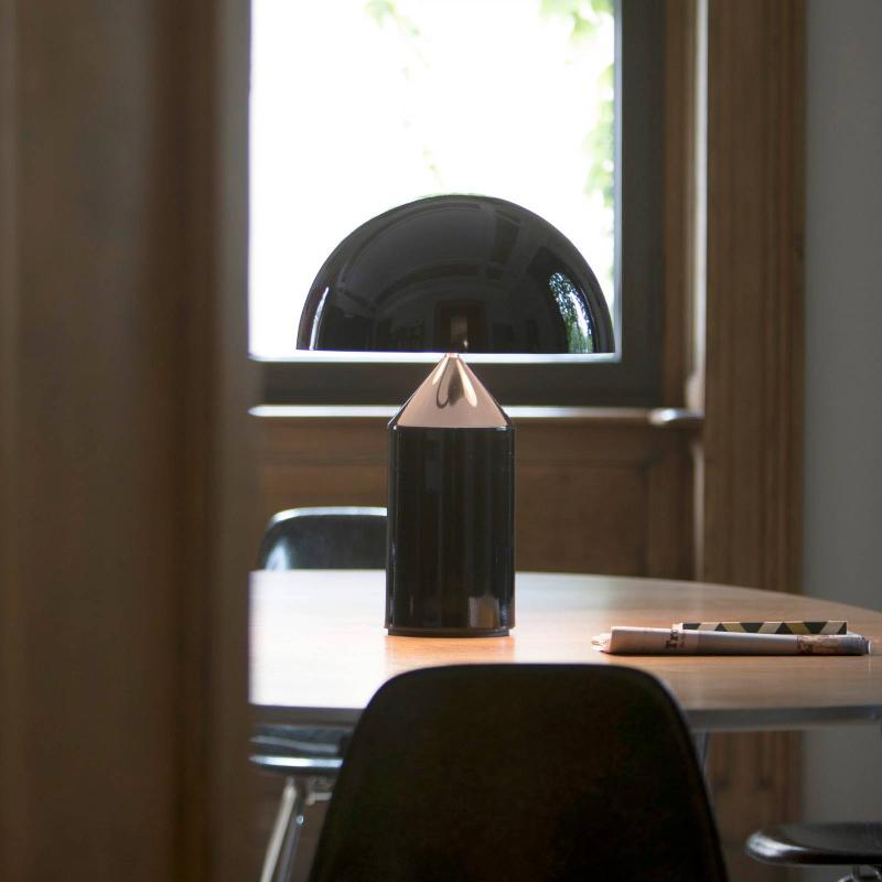 OLUCE ATOLLO LAMPE À POSER AVEC VARIATEUR D\'INTENSITÉ VARIABLE Ø50CM BRONZE