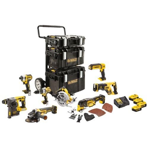 PACK OUTILLAGE ÉLECTROPORTATIF XR 18V - 8 MACHINES - DCK853P4-QW DEWALT
