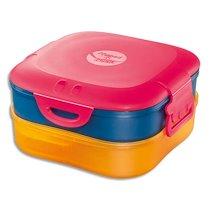 PICNIK BOÎTE À DÉJEUNER KIDS CONCEPT 3EN1, 1,4 L, ROSE - LOT DE 2