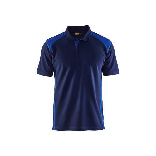 POLO DE TRAVAIL EN COTON PIQUÉ 3324 - BLEU MARINE ET BLEU ROI - S BLAKLADER