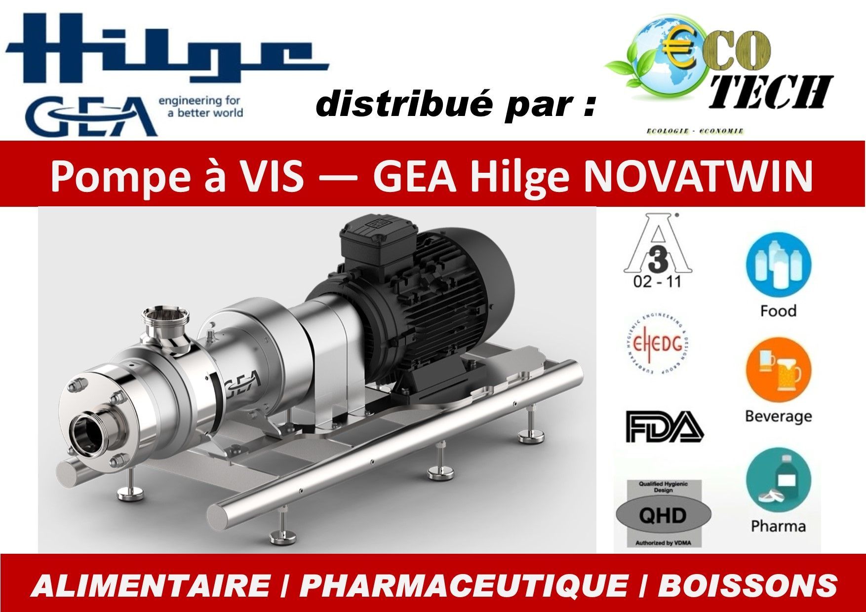 Pompe a vis gea hilge novatwin alimentaire, pharmaceutique, boissons rouen_0