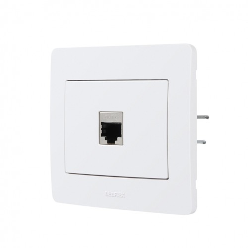 PRISE RJ45 ENCASTRÉE COMPLÈTE - BLANC - DIAM2 DEBFLEX