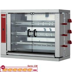 Rôtissoire gaz 3 broches RVG/3-CM - capacité 18 poulets - acier inox AISI 304_0
