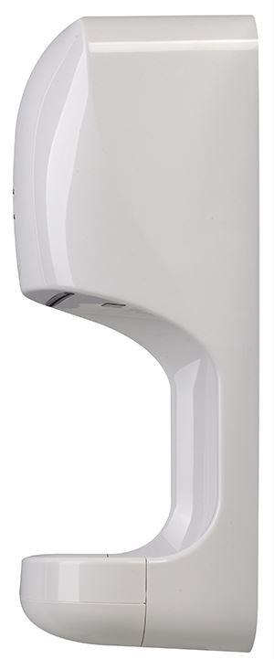 Sèche-mains automatique mural spécial PMR - 1400 W - ABS blanc - Séchage rapide 10-15s - Bac récupérateur 400 ml_0