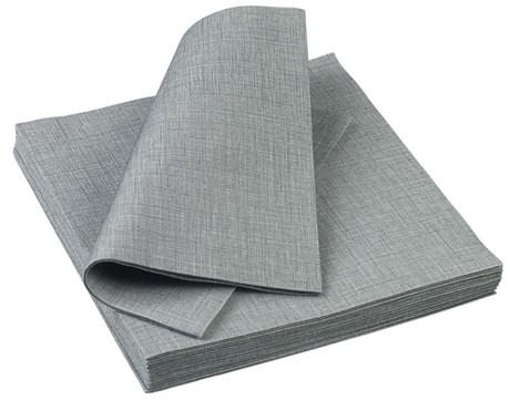 SERVIETTE JETABLE SOLIA NON TISSÉE GRIS 40 X 40 CM (VENDU PAR 600)