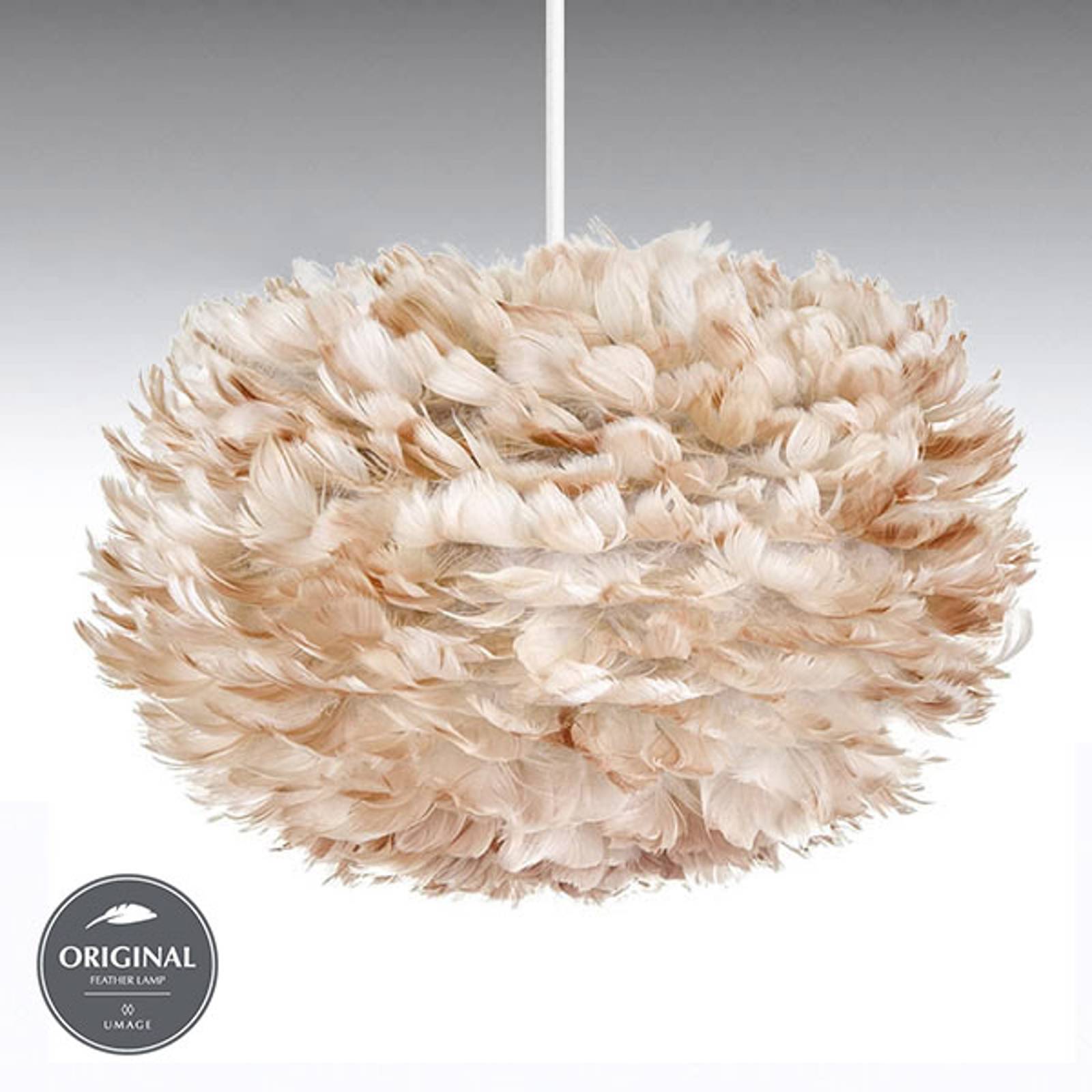 UMAGE SUSPENSION EOS MEDIUM AVEC ABAT-JOUR BRUN CLAIR