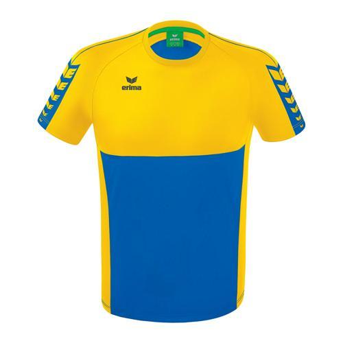 T-SHIRT ENFANT - ERIMA - SIX WINGS ROY/JAUNE