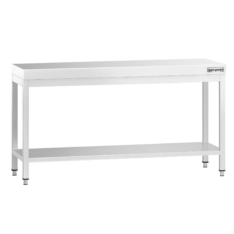Tables Inox de Travail Centrales Premium avec Etagère - Profondeur 700 mm - 1800_0