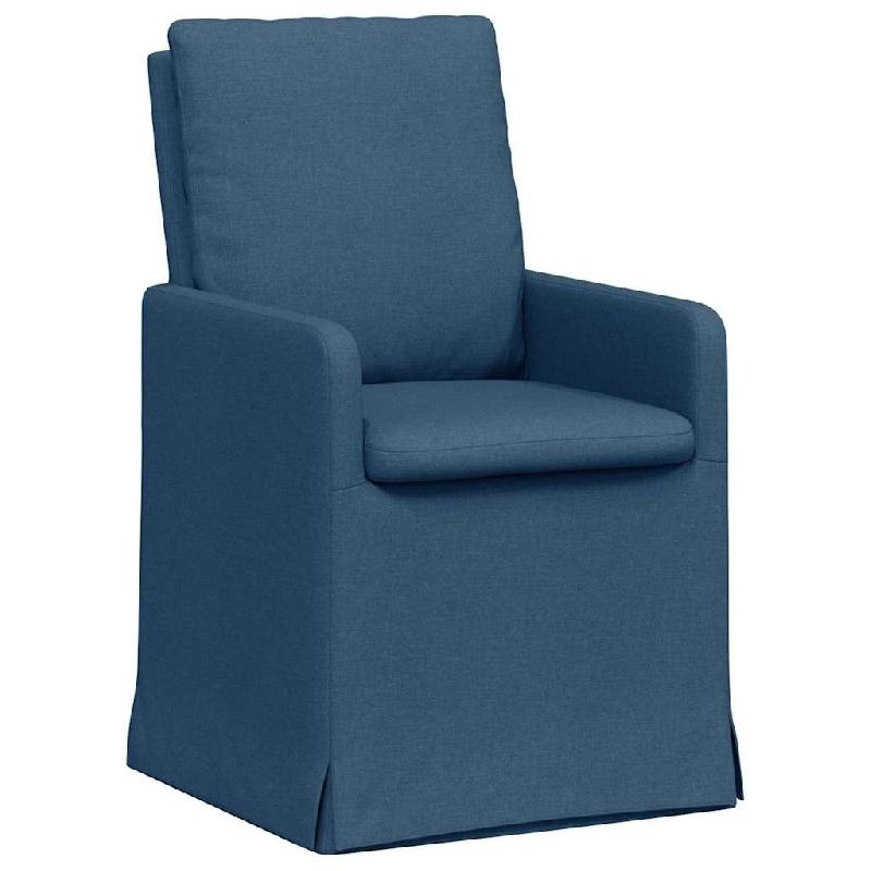 VidaXL Chaises de salle à manger 2 pcs Bleu 57 x 67 x 98 cm tissu Modèle Altéa Prestige - 42017924_0