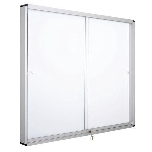 VITRINE D'INTÉRIEUR 2 PORTES - FOND ALUMINIUM - MANUTAN EXPERT