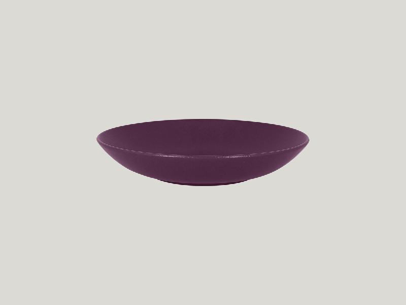 ASSIETTE CREUSE ROND VIOLET PORCELAINE Ø 26 CM NEO FUSION RAK