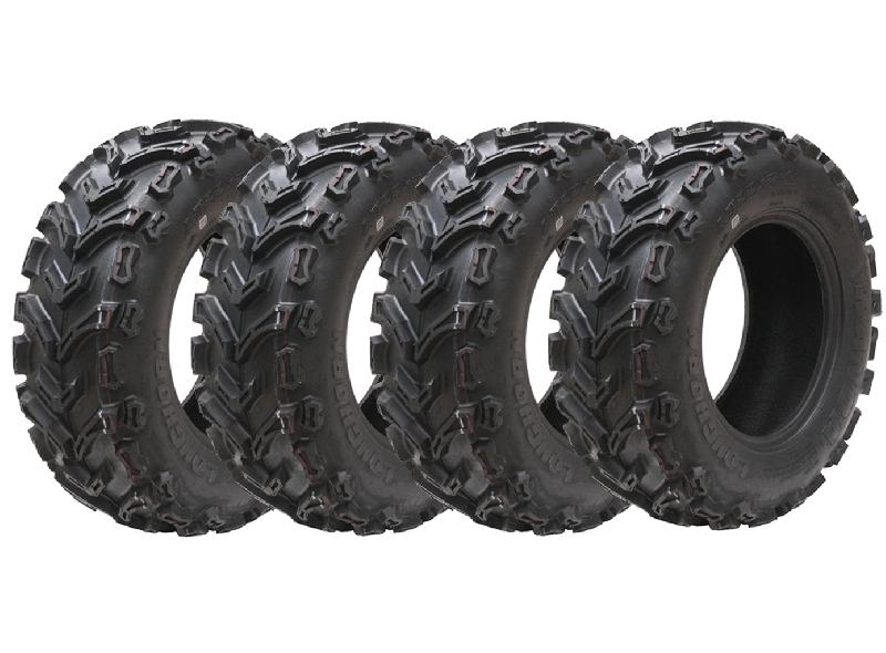 22x7.00-11 ATV Quad Tyres 6ply Wanda P3123 Road Legal front 175/80-11 (Set of 4)_0
