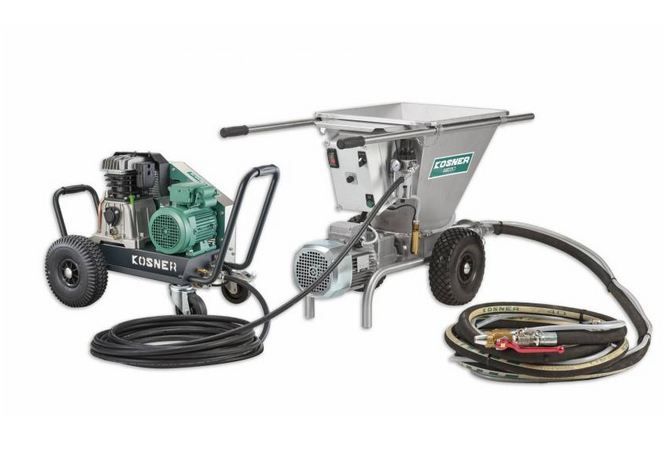 Ensemble machine à projeter Kosner MK 80/22 - pack complet avec lance HR et compresseur bicylindre MX22_0