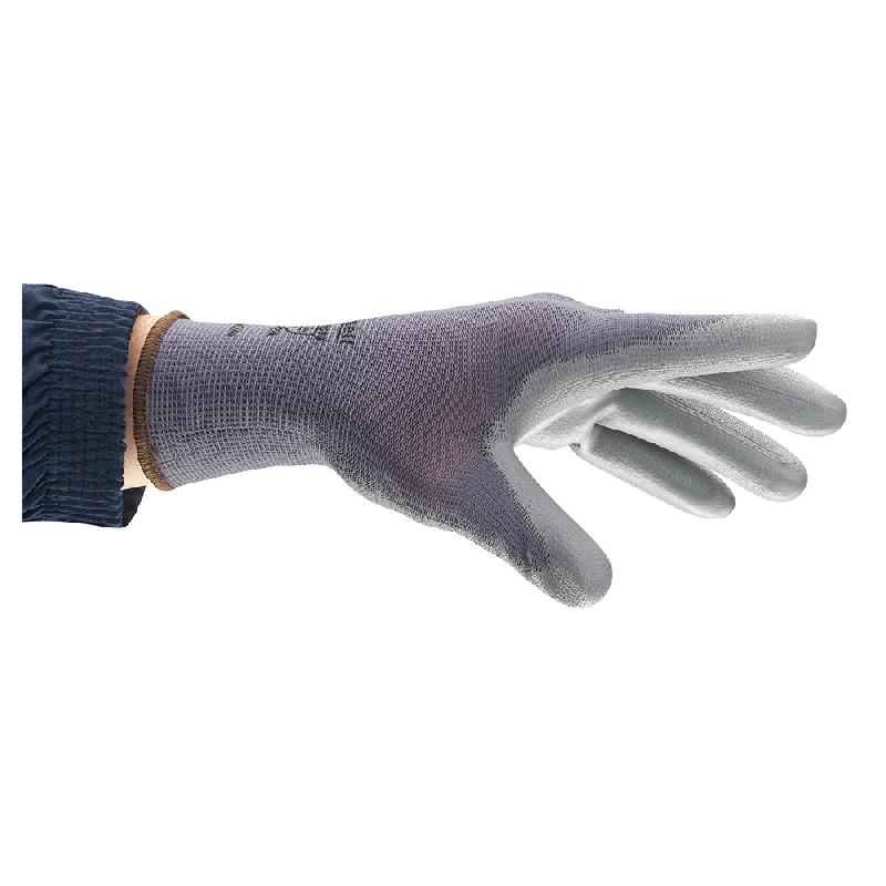 Ansell Gants tactiles Polyuréthane HyFlex 48-102 - Gris - Taille 9_0