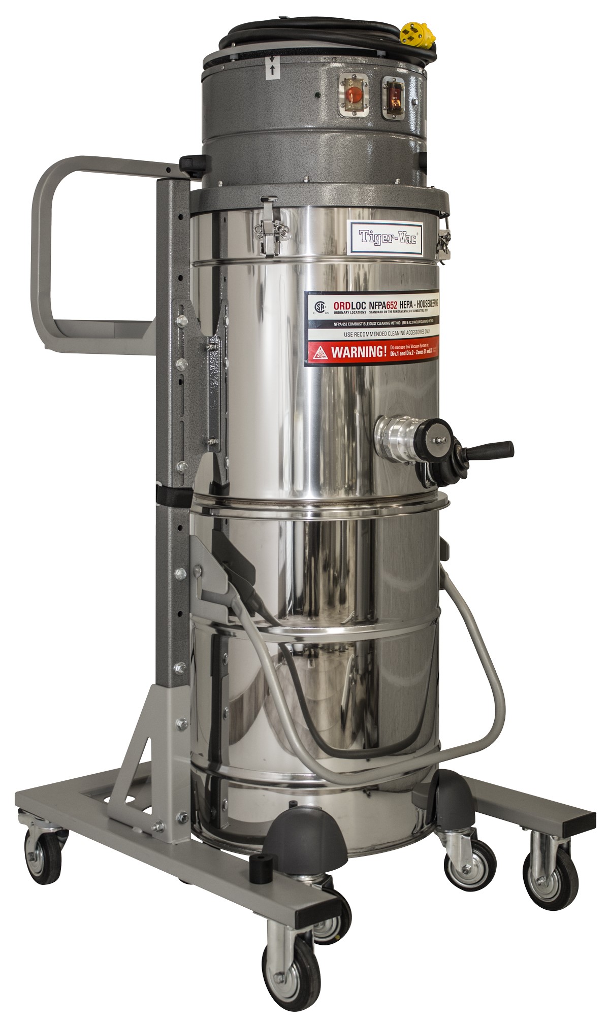 Aspirateur industriel 4D-55L (DT) MFS HEPA Ordloc Series - récupération sécuritaire des poussières combustibles_0