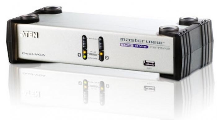 ATEN CS1742 - Switch Dual-View USB KVMPT avec sorties vidéo doubles et support double affichage_0