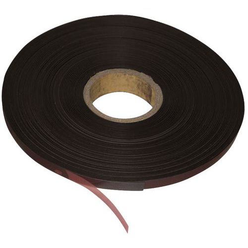 BANDE MAGNÉTIQUE ADHÉSIVE EN ROULEAU 30M X 1 3MM - MANUTAN EXPERT