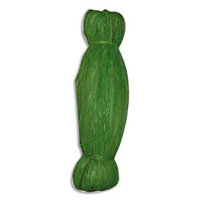 BOBINE DE 50G DE RAPHIA VEGETAL PW INTERNATIONAL - LONGUEUR NON STANDARDISEE DE 1 A 1,20M - VERT CLAIR