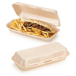 BOÎTE COQUE POLYSTYRÈNE KEBAB SANDWICH FRITES