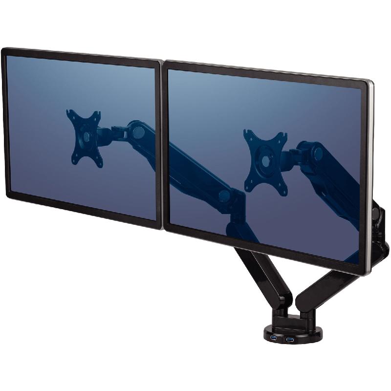 BRAS PORTE-ECRANS FELLOWES - DOUBLE HORIZONTAL PLATINUM SERIES FELLOWES