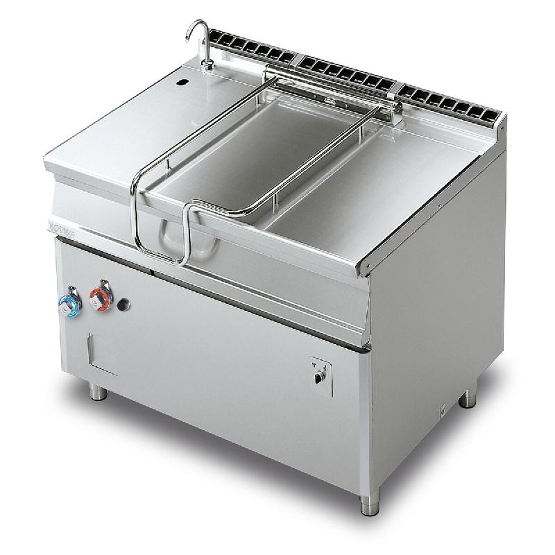 Brasero basculant gaz motorisé, cuve inox 120 L, structure inox, 120x90x90 cm, Modèle BRM120-912GF/I - 2176_0