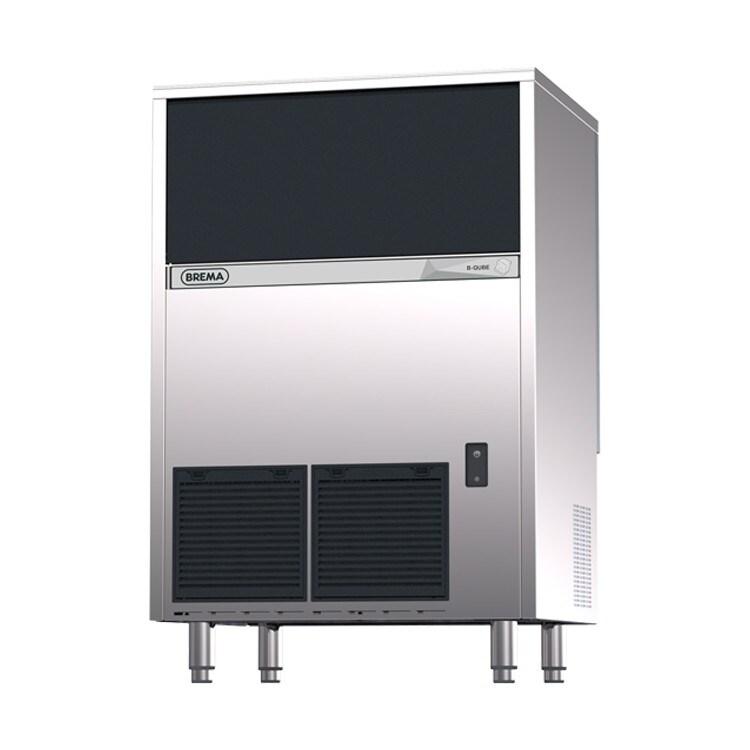 BREMA - Machines à glaçons pleins cubiques 90 kg/24h, réserve 55 kg, condenseur air - CB 955 AHC/BQUBE-1 - argenté Acier inoxydable 18/8 136910_0
