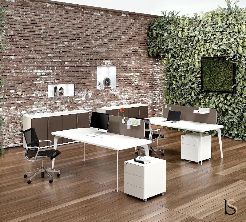 Bureau Manager Blade - Alea - 180, Blanc_1