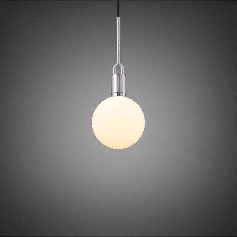 BUSTER + PUNCH FORKED PENDULE Ø 20 CM ACIER/OPALE
