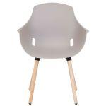 CHAISE COQUE ET PIEDS BOIS