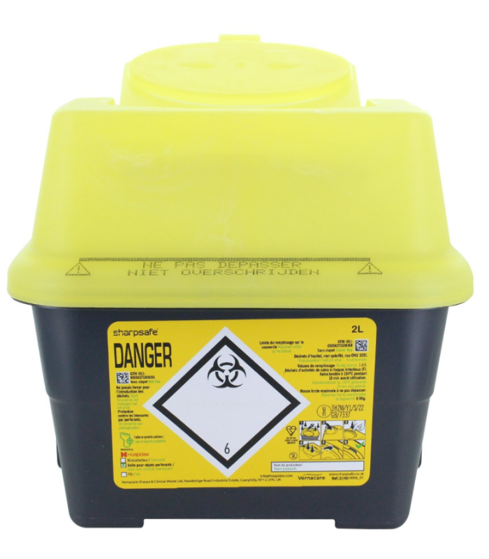 Conteneur dasri 2 litres sharpsafe - sacs & conteneurs/collecteurs dasri_0