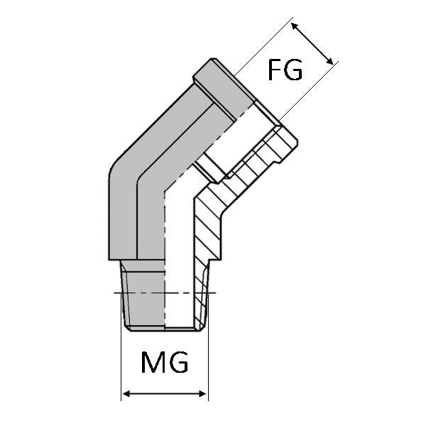Coude mâle gaz conique x femelle gaz cylindrique - WCMFG40202 - CMFGCO 1/8 45_0