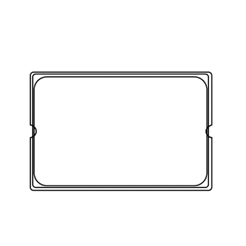 Couvercle gastronorme 1/1 53x32,5x3,7cm inox_0
