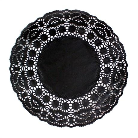 DENTELLE RONDE AJOURÉE 11.5 CM LITOS NOIR (VENDU PAR 250)