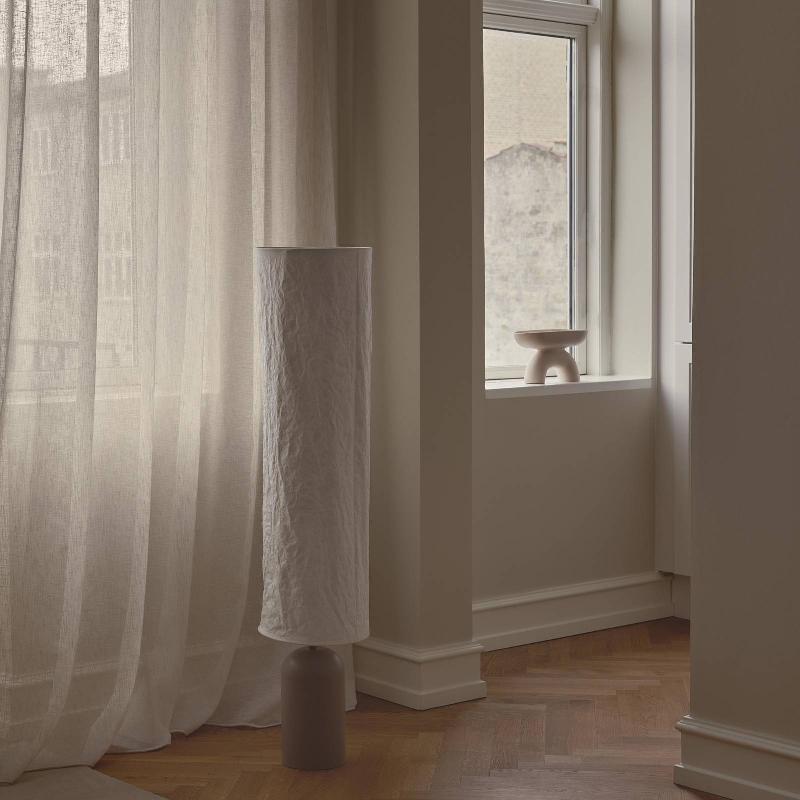 DFTP BY NORDLUX LAMPE SUR PIED TALLI, MARRON, TYVEK/MÉTAL, HAUTEUR 113 CM