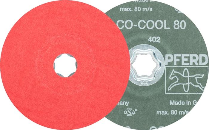 Disque en fibres COMBICLICK CO-COOL D. 125 mm granulation 80 INOX/aluminium grain céramique PFERD_0