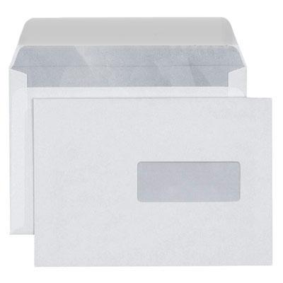 ENVELOPPES 162X229 1ER PRIX - FENETRE 45X100 - BLANCHES - AUTOCOLLANTES - 80G - BOÎTE DE 500