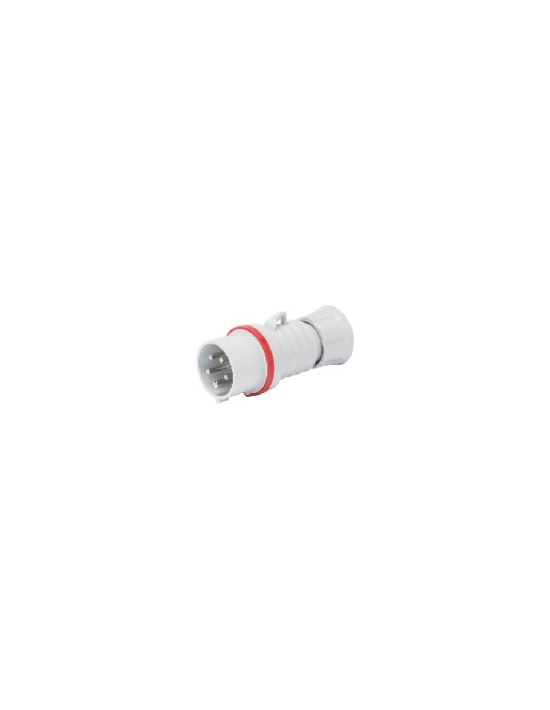 FICHE MOBILE DROITE IEC 309 HP IP44/IP54 3P+T 32A 380 - 415V ROUGE - GEWISS - GW60019FH