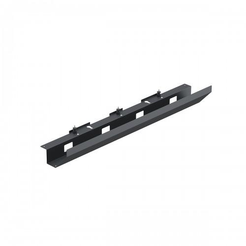 GOULOTTE PASSE-CÂBLES FIXE AVEC BUTÉE - BUREAU EASY STEELFORCE - NOIR HETTICH