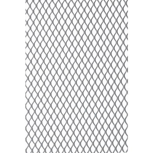 GRILLE DE MÉTAL DÉPLOYÉ EN ALUMINIUM ANODISÉ - MODÈLE 480 - 1X2 M - ARGENT DUVAL