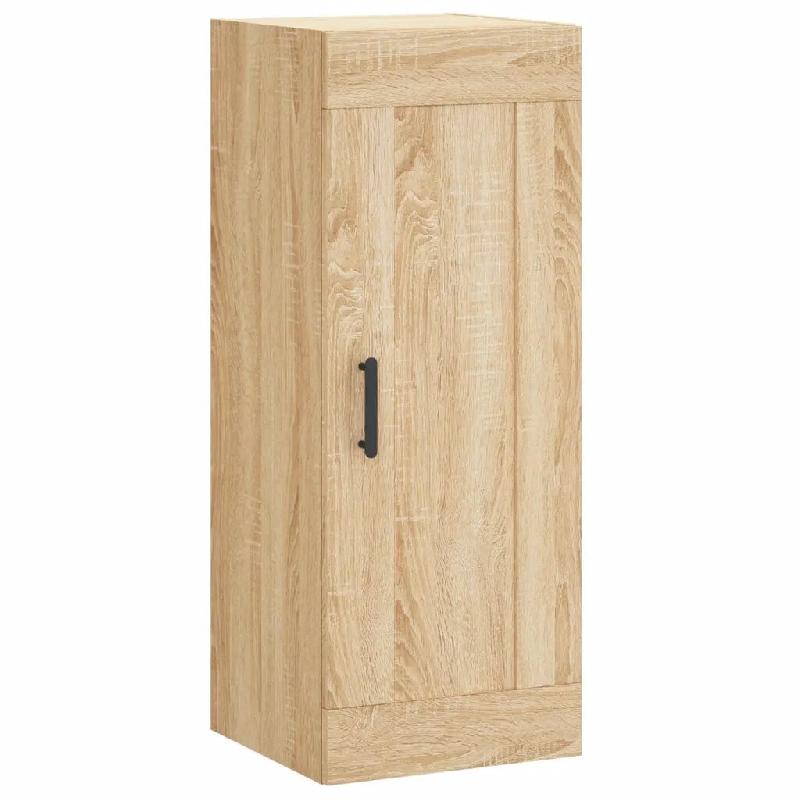 Helloshop26 - Armoire murale élégante avec rangement 34,5 x 34 x 90 cm en bois d'ingénierie chêne sonoma 02_0048953 - Bois massif 3000235574281_0