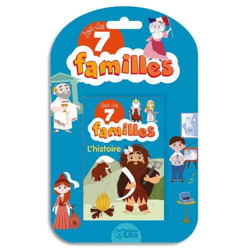 JEU DES 7 FAMILLES LITO DIFFUSION L'HISTOIRE DE FRANCE - PREHISTOIRE AU 20E SIECLE - A PARTIR DE 5 ANS