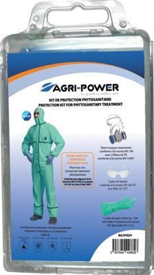 Kit de protection phytosanitaire Agripower - combinaison TYVEK, demi masque A2P3 DUETT, lunettes 3M, gants nitrile_0